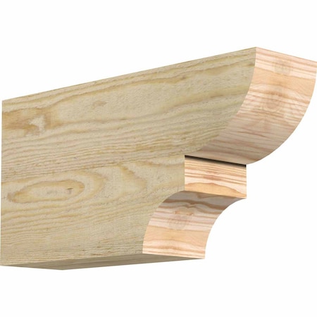 Ekena Millwork Ridgewood Rough Sawn Rafter Tail, Douglas Fir, 4"W x 8"H x 16"L RFT04X08X16RID00RDF